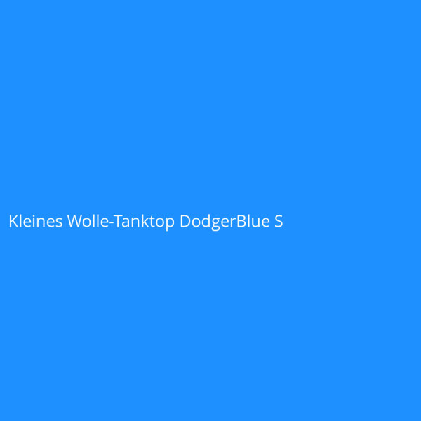 Kleines Wolle-Tanktop DodgerBlue S