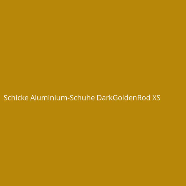 Schicke Aluminium-Schuhe DarkGoldenRod XS