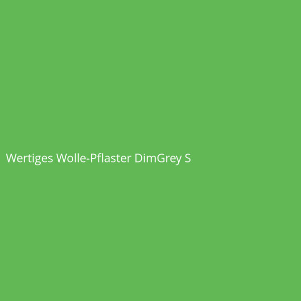 Wertiges Wolle-Pflaster DimGrey S