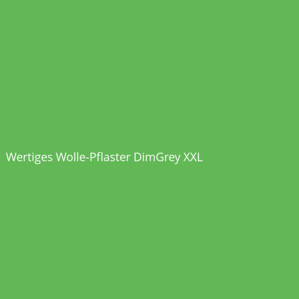 Wertiges Wolle-Pflaster DimGrey XXL