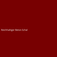 Reichhaltiger Beton-Schal