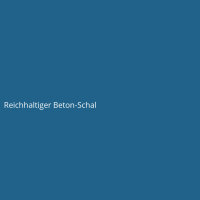 Reichhaltiger Beton-Schal
