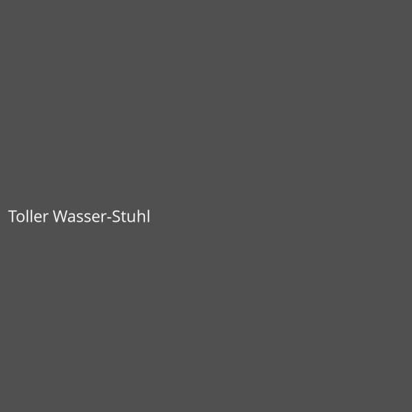 Toller Wasser-Stuhl